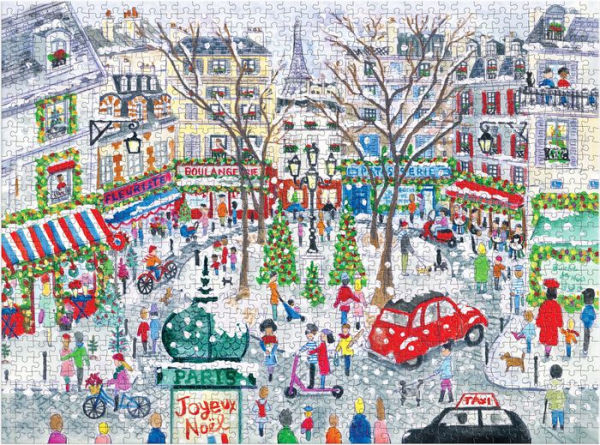Michael Storrings Christmas in Paris 1000 Piece Foil Puzzle