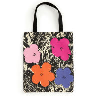 Title: Warhol Flowers Canvas Tote Bag - Pink, Author: Galison