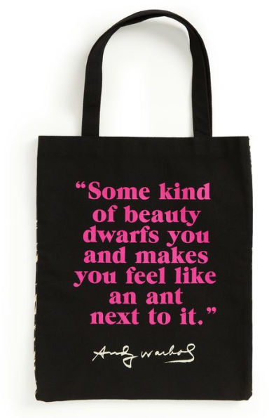 Warhol Flowers Canvas Tote Bag - Pink