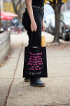 Alternative view 4 of Warhol Flowers Canvas Tote Bag - Pink