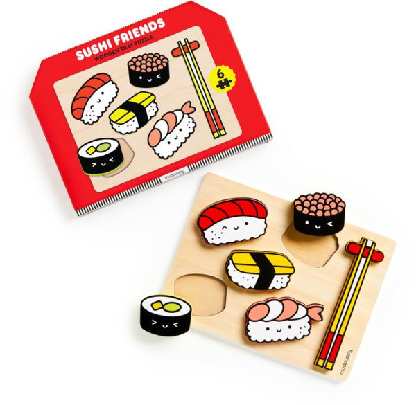 Sushi Friends Wooden Tray Puzzle