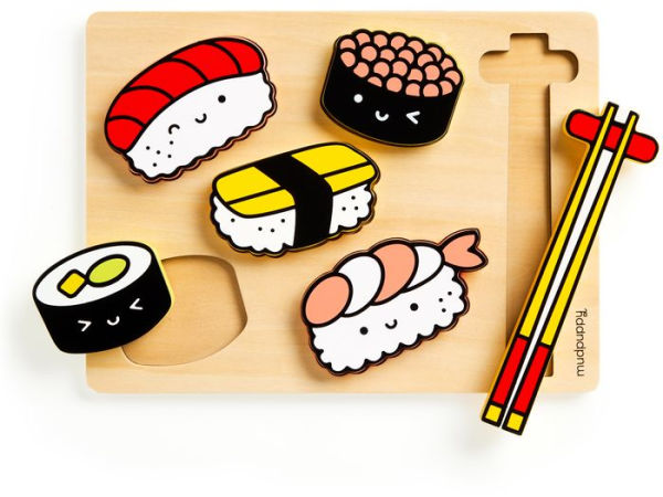 Sushi Friends Wooden Tray Puzzle