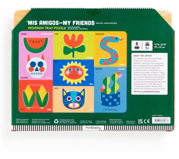 Mis Amigos-My Friends Wooden Tray Puzzle