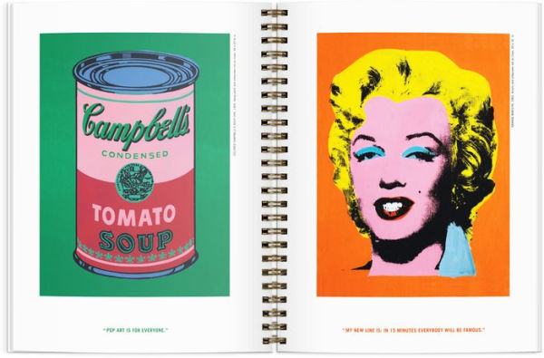 Andy Warhol Inspirational Sketchbook: Includes 12 Full-Color Pages of Artwork & Quotes From Andy Warhol