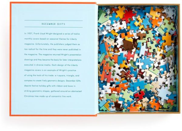 Frank Lloyd Wright December Gifts 500 Piece Book Puzzle