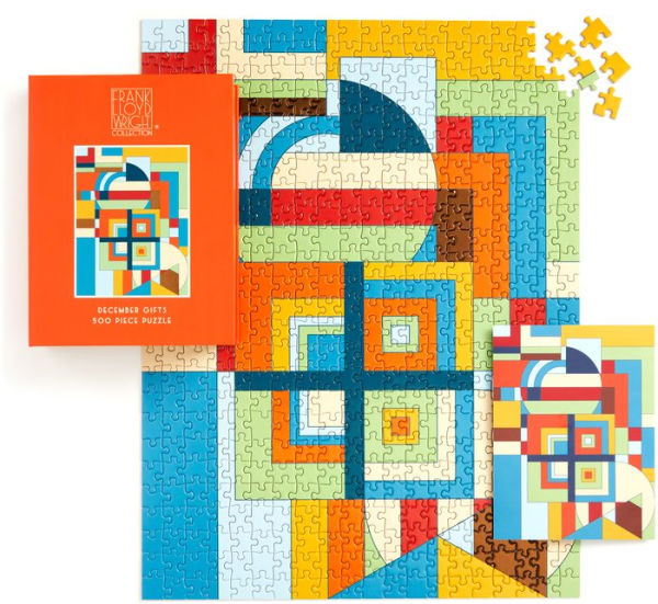Frank Lloyd Wright December Gifts 500 Piece Book Puzzle