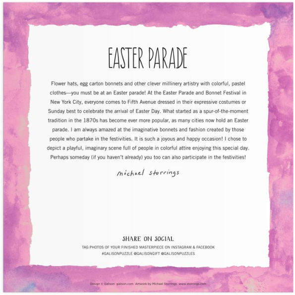 Michael Storrings Easter Parade 500 Piece Puzzle
