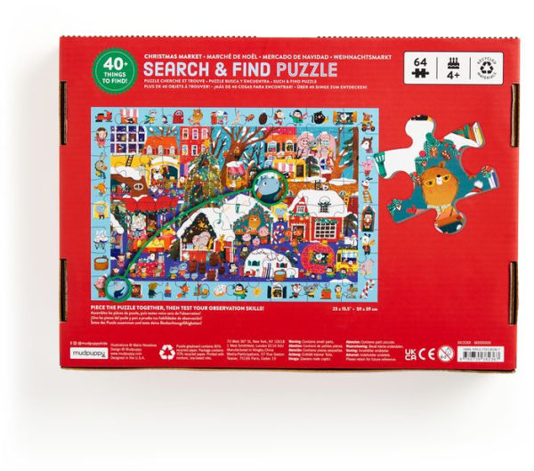 Christmas Market 64 Piece Search & Find Puzzle