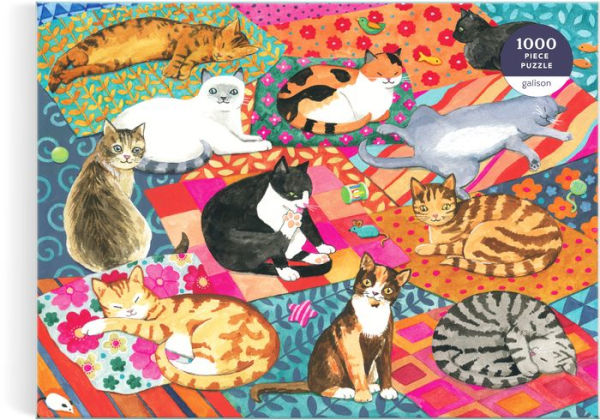 Lounging Cats 1000 Piece Puzzle