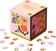 Abstract Floral Set of 4 Cube Puzzle