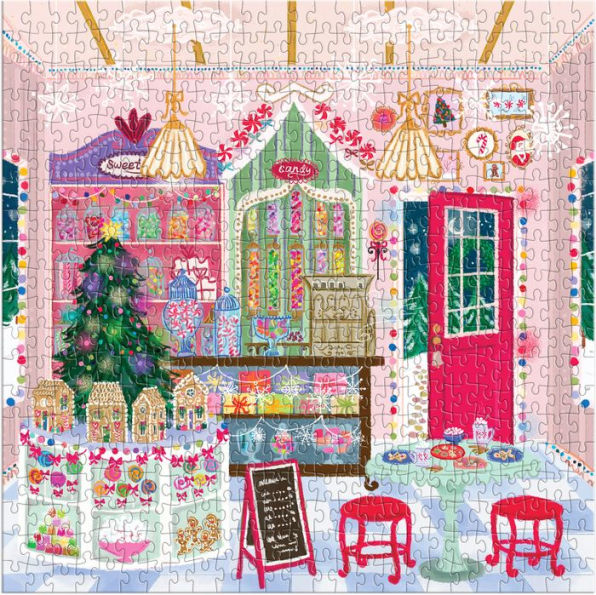 Joy Laforme Gingerbread Cottage 500 Piece Puzzle In A House