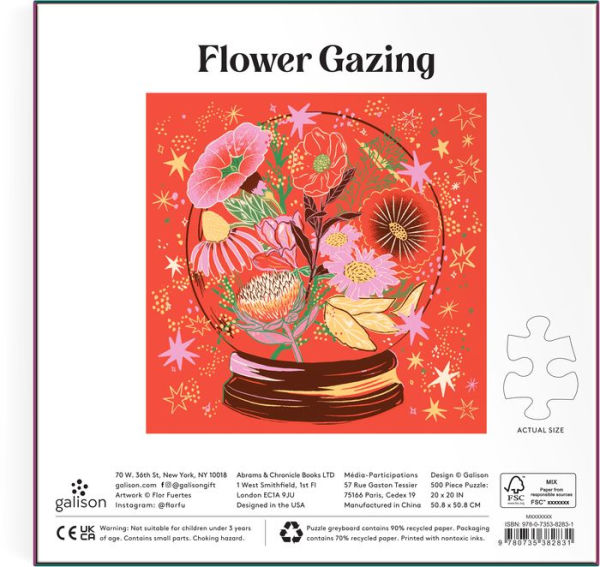 Flower Gazing 500 Piece Foil Puzzle