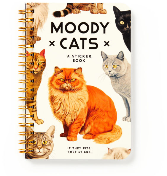 Moody Cats Sticker Book