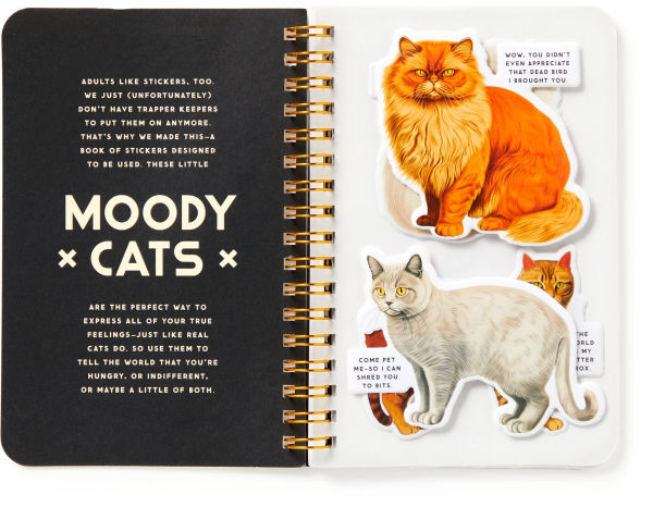 Moody Cats Sticker Book