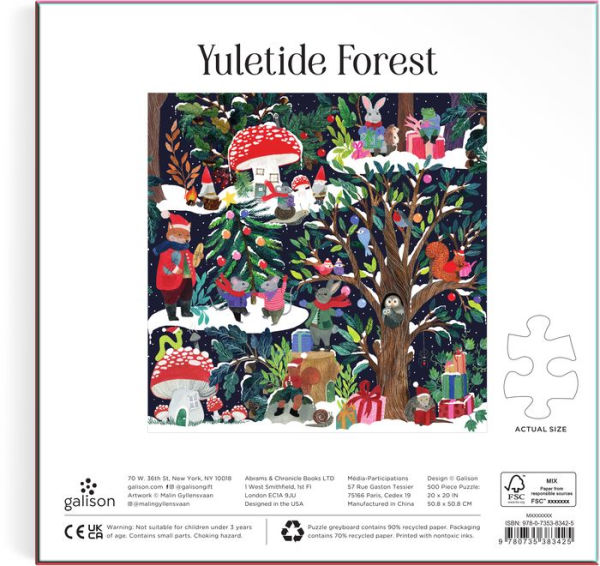 Yuletide Forest 500 Piece Puzzle