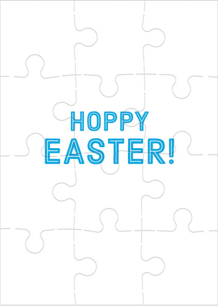 Hoppy Easter! Greeting Card Puzzle