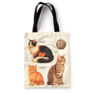 Title: Moody Cats Canvas Tote