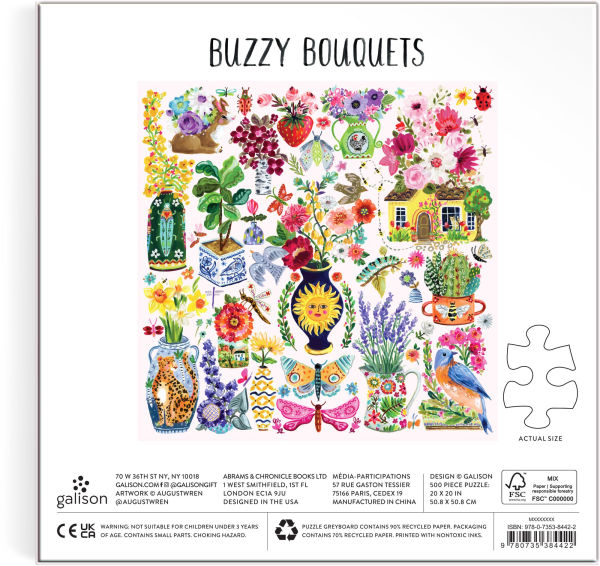 Buzzy Bouquets 500 Piece Puzzle