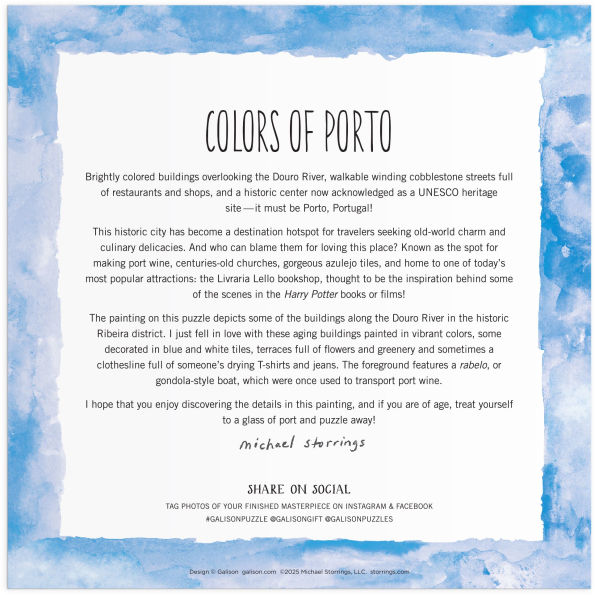 Michael Storrings Colors Of Porto 500 Piece Puzzle