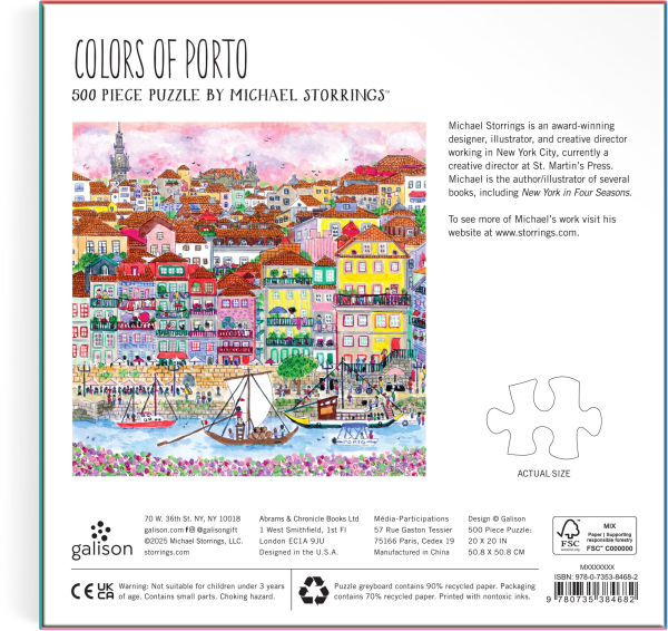 Michael Storrings Colors Of Porto 500 Piece Puzzle