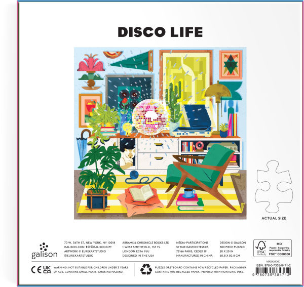 Disco Life 500 Piece Foil Puzzle
