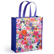 Title: Blooming Cats Reusable Shopping Bag, Author: Mudpuppy