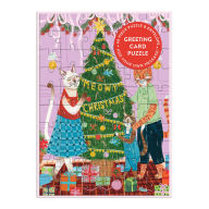 Title: Meowy Christmas Greeting Card Puzzle