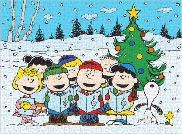 Peanuts Christmas Caroling 1000 Piece Puzzle