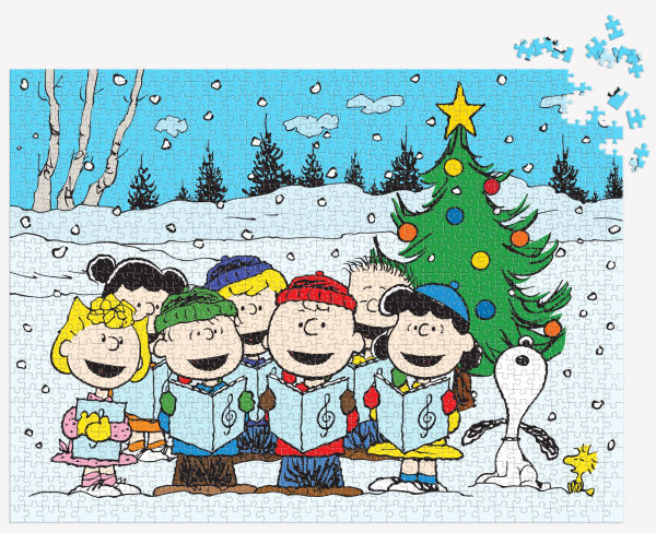Peanuts Christmas Caroling 1000 Piece Puzzle