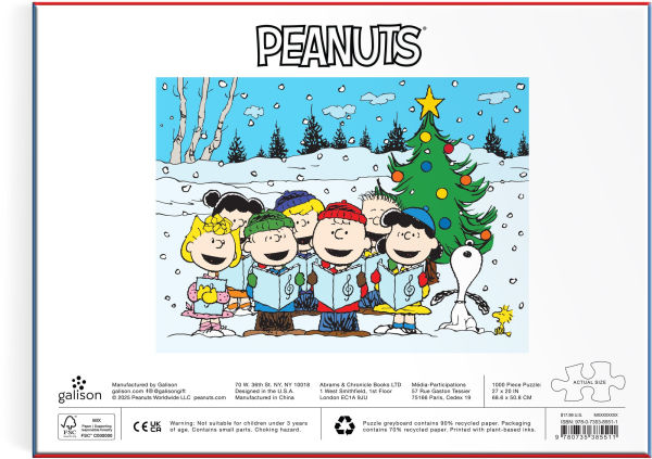 Peanuts Christmas Caroling 1000 Piece Puzzle
