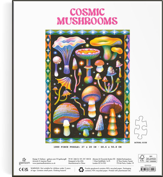 Cosmic Mushrooms 1000 Piece Puzzle
