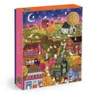 Title: Joy Laforme Spooky Village 1000 Piece Foil Puzzle