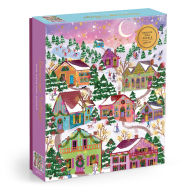Title: Joy Laforme Snowcap Village 1000 Piece Foil Puzzle