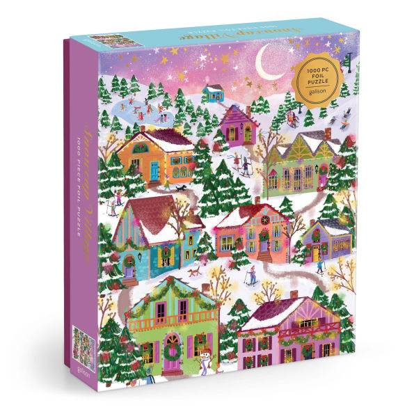 Joy Laforme Snowcap Village 1000 Piece Foil Puzzle