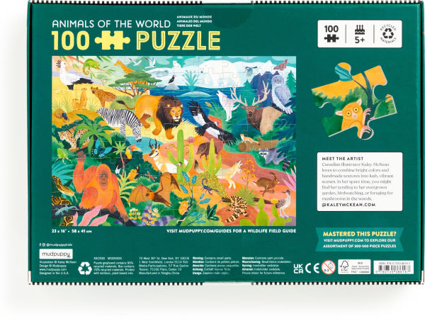 Animals of the World 100 Piece Puzzle