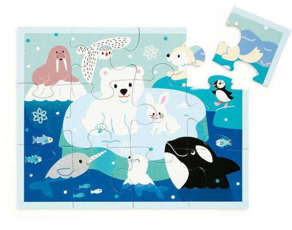 Arctic Friends 12 Piece Pouch Puzzle