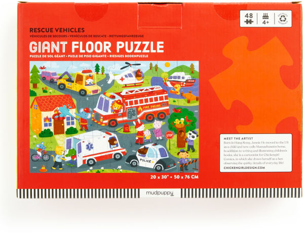Rescue Vehicles 48 Piece Giant Floor Puzzle
