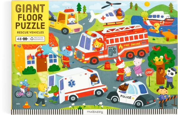 Rescue Vehicles 48 Piece Giant Floor Puzzle