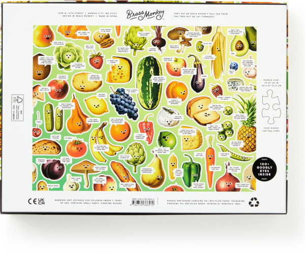 Googly Food 1000 Piece Puzzle
