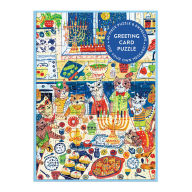 Title: Happy Hanukcats Greeting Card Puzzle