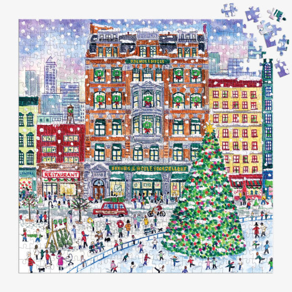 Michael Storrings Christmas at the Square 500 Piece Foil Puzzle