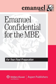 Title: Emanuel Confidential for the MBE, Author: Steven L. Emanuel