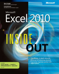 Title: Microsoft Excel 2010 Inside Out, Author: Craig Stinson
