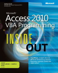 Title: Microsoft Access 2010 VBA Programming Inside Out, Author: Andrew Couch
