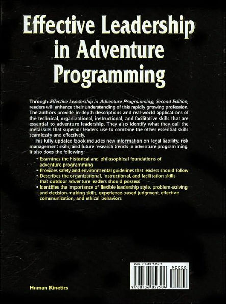 Effective Leadership in Adventure Programming - 2nd Edition / Edition 2