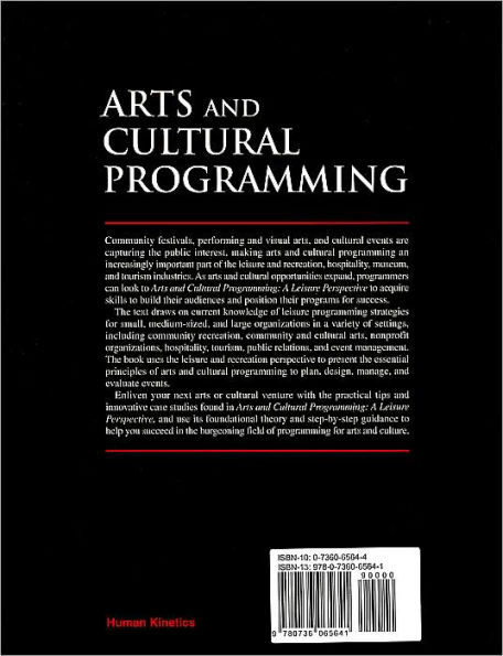 Arts and Cultural Programming: A Leisure Perspective / Edition 1