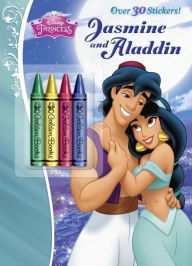 Title: Jasmine and Aladdin Chunky Crayon with Stickers Book (Disney Princess), Author: RH Disney