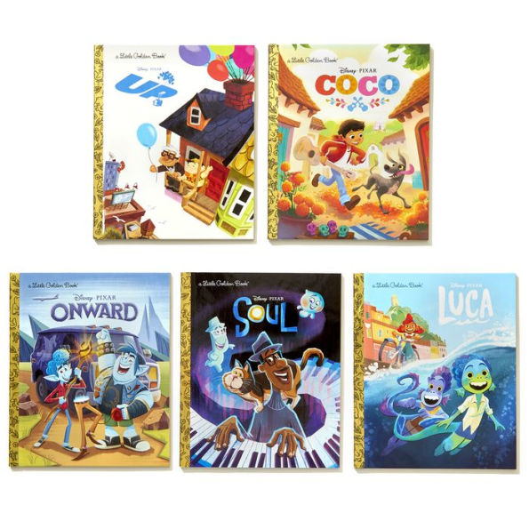 Pixar Little Golden Book Library (Disney/Pixar): Coco, Up, Onward, Soul, Luca