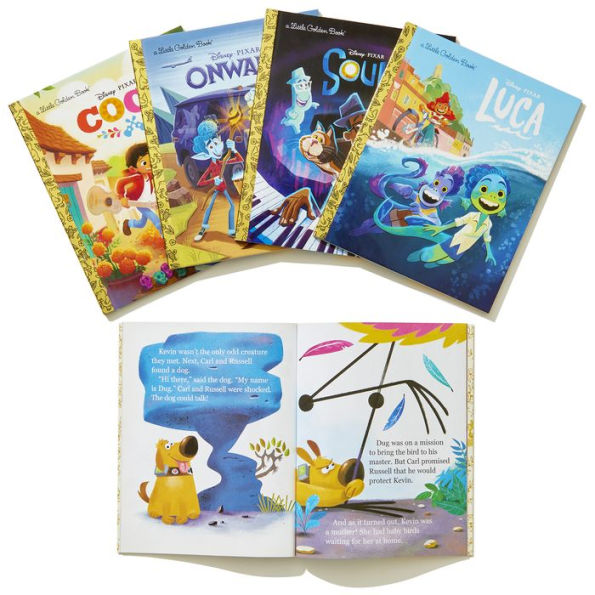 Pixar Little Golden Book Library (Disney/Pixar): Coco, Up, Onward, Soul, Luca