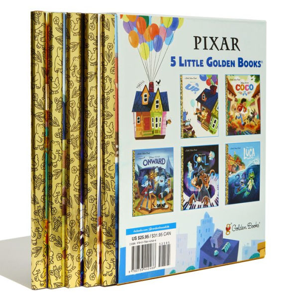 Pixar Little Golden Book Library (Disney/Pixar): Coco, Up, Onward, Soul, Luca